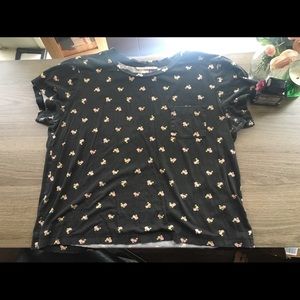 Victoria’s Secret Black Floral Tee